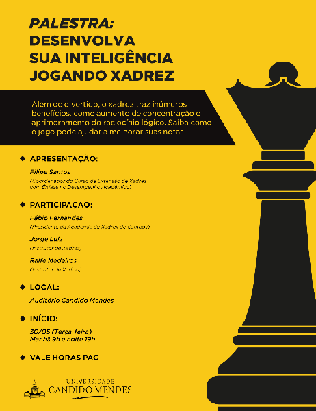 Os benefícios do xadrez - Prof. André - Colégio Mirassol